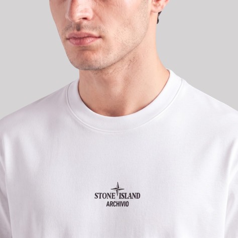 Archivio Cotton Short-Sleeve T-shirt White