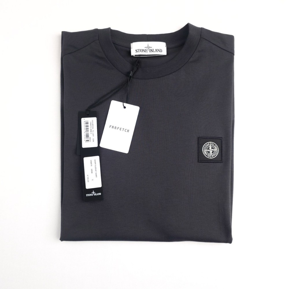Logo-Patch Short-Sleeve T-shirt Dark Grey