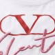 Garavani Logo-Embroidered Cotton T-Shirt White Garavani Logo-Embroidered Cotton T-Shirt White
