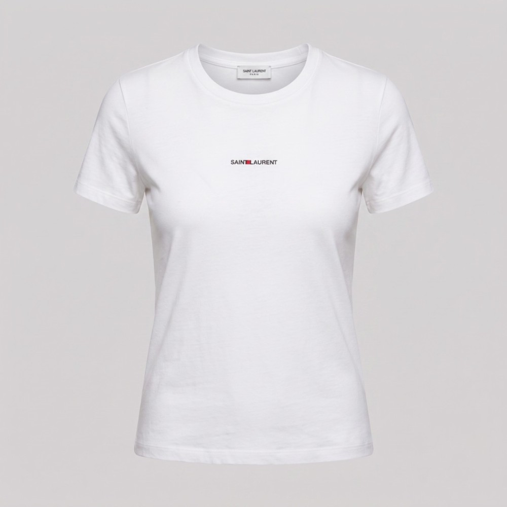 Short-sleeved Crew-Neck T-shirt White Short-sleeved Crew-Neck T-shirt White