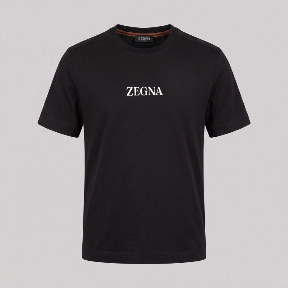 Logo Printed Cotton T-Shirt Black Logo Printed Cotton T-Shirt Black