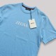 Contrast Logo Signature T-Shirt in Sky Blue