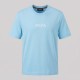 Contrast Logo Signature T-Shirt in Sky Blue