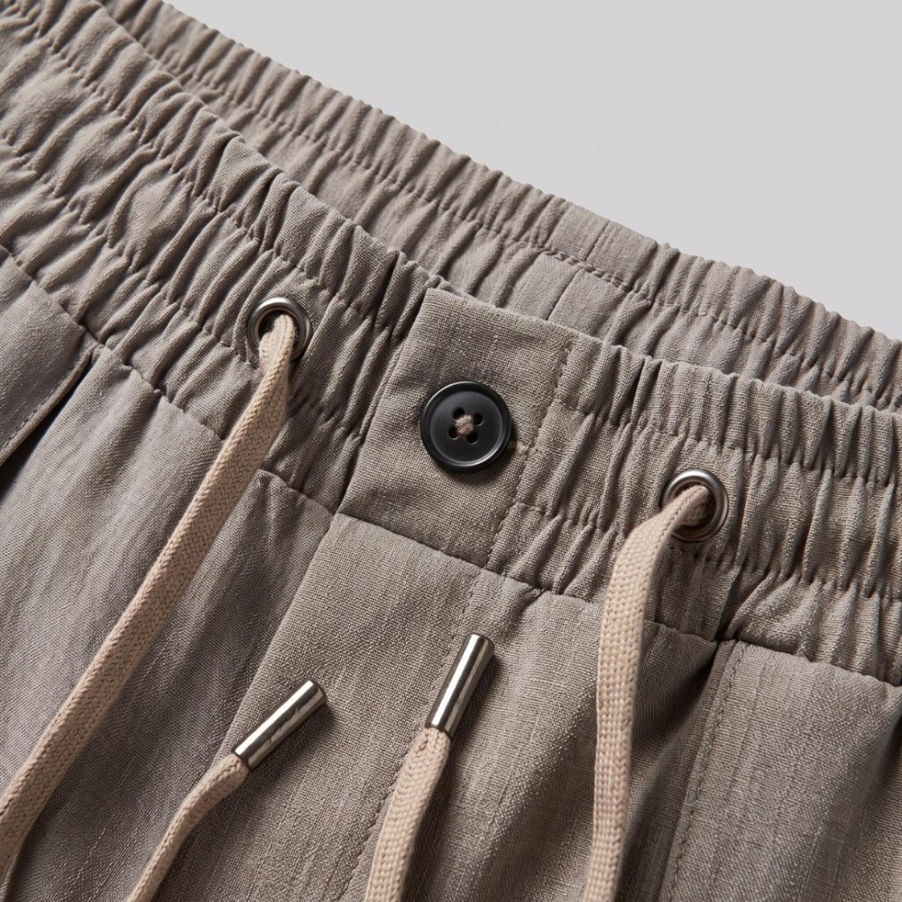 Incotex Drawstring Tailored Trousers Beige Incotex Drawstring Tailored Trousers Beige