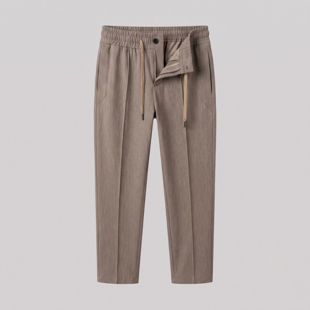 Incotex Drawstring Tailored Trousers Beige Incotex Drawstring Tailored Trousers Beige