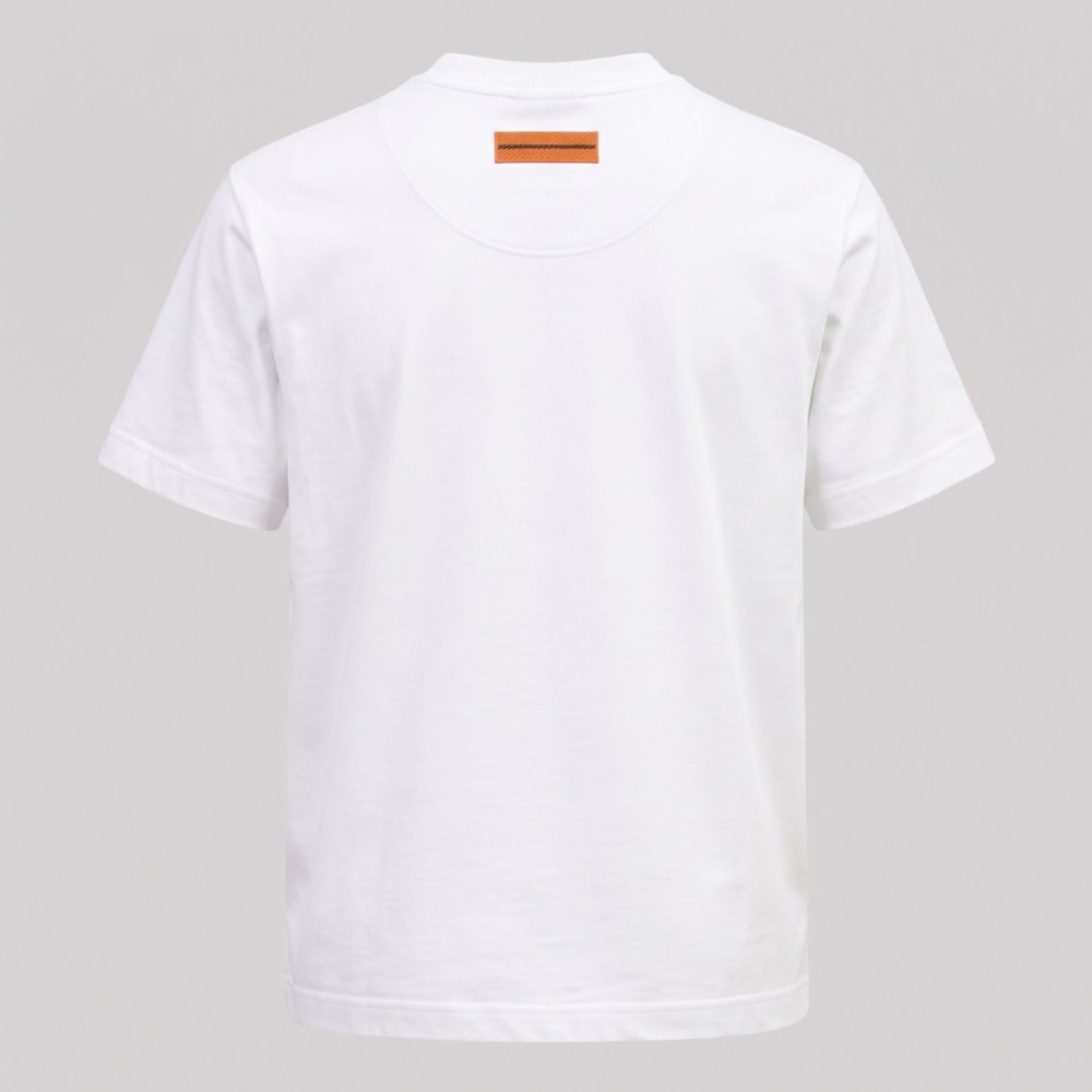 Logo Print T-Shirt in White Logo Print T-Shirt in White