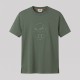 Equestrian Carriage Embroidered T-Shirt in Army Green