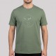 Equestrian Carriage Embroidered T-Shirt in Army Green