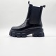 Prada Brushed Leather Chelsea Boots